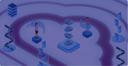 A heart-shaped network filled with people, showcasing teamwork and collaboration in a symbolic way.